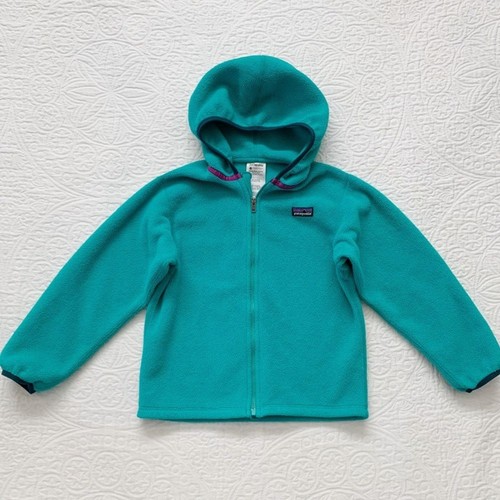 Patagonia Kids' Synchilla Cardigan, Teal Green