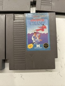 Nintendo NES 5 Game Lot! Mario Brothers, Ring King, Karate Champ, Baseball loade