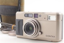 LCD Works  MINT w/ Case  Contax TVS D Point Shoot 35mm Film Camera From JAPAN