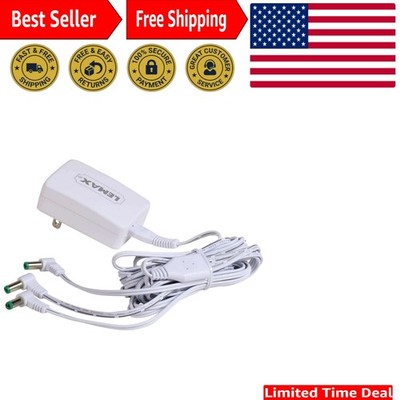 Lemax 94563 3-Outlet Switching Mode Power Adapter, White, 120W, Compact Design
