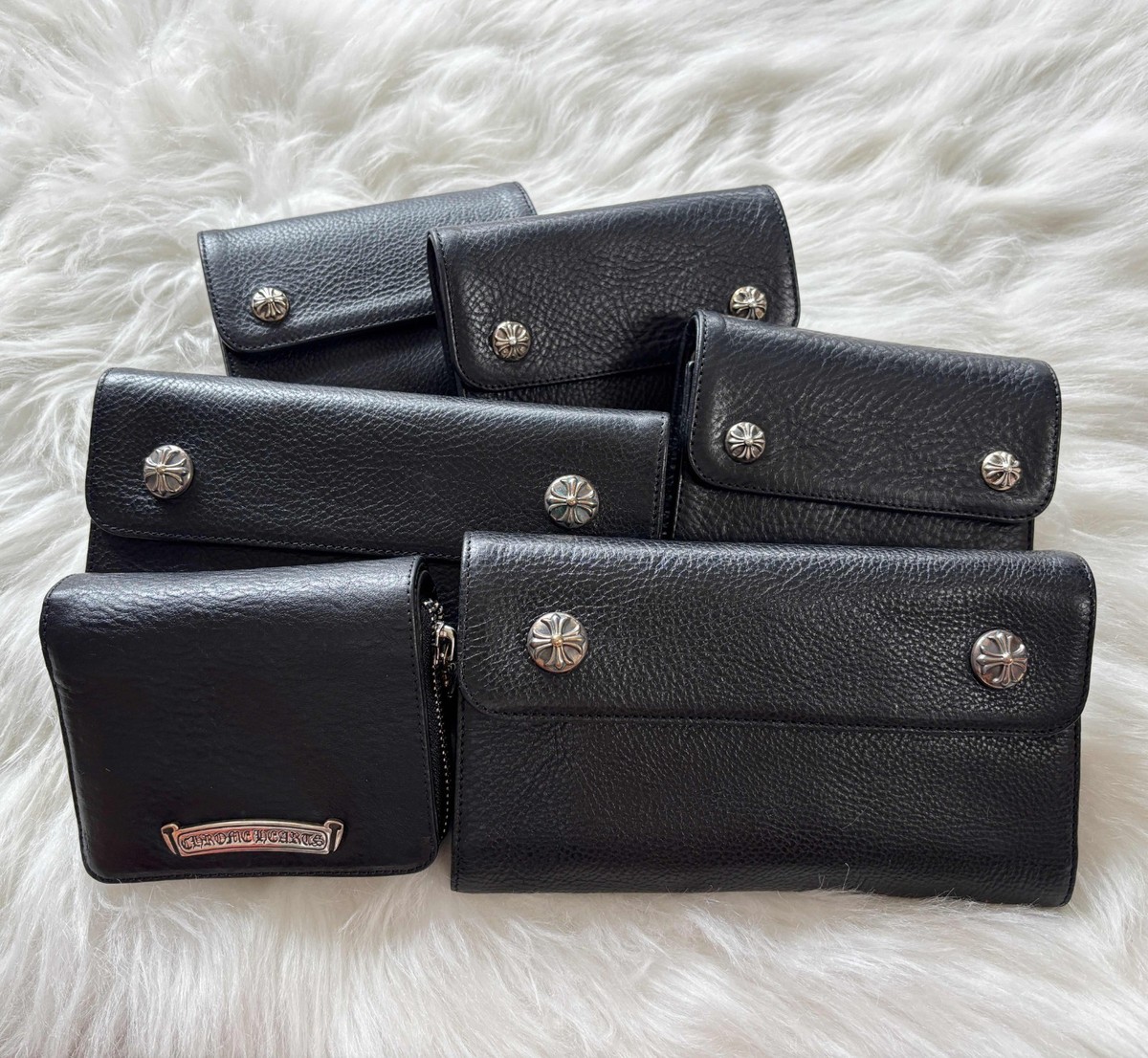 Chrome Hearts Wallets New Arrivals!!! - Mini Wave Wallet - 2 Zip