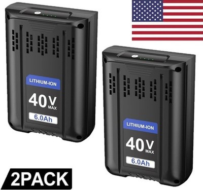2 PACK For Kobalt 40V MAX Extended Run Li-Ion Battery KB540-06 KB440-03 6.0 Ah