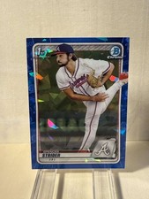 2020 Bowman Draft Chrome Spencer Strider Blue Sapphire BD-20 Braves