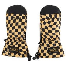 Howl Youth Team Midweight Snowboard Mitts, Unisex Kids Medium 6-8 yr, Checkered