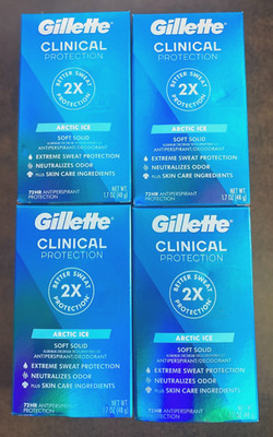 4 Gillette Clinical Protection Arctic Ice Soft Solid Antiperspirant Deodorant