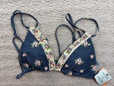 Shade  Shore Womens XL 16 Border Print Triangle Bikini Top