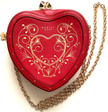 RADLEY   Love Is In The Air -Chocolate Heaven Red Heart Chain Crossbody.   BNWT.