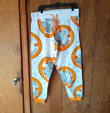 Star Wars Men  s Pajama Lounge Pants XL BB-8 Cotton Jogger Sleepwear New