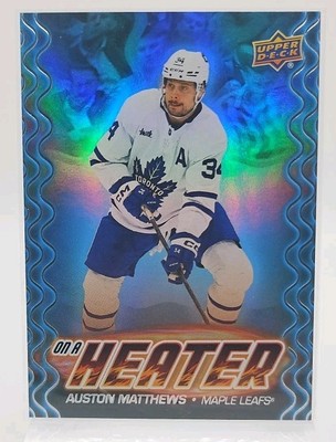 Auston Matthews 2024-25 Upper Deck Series 2 On A Heater #OH-7 Maple Leafs