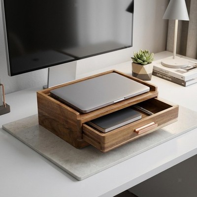 Holz Teebeutel Organizer Platzsparende Aufbewahrung Schublade für Speisekammer Küche Zuhause