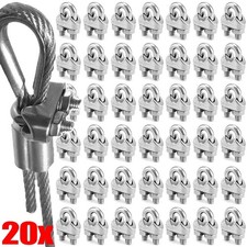 304 Stainless Steel U Wire Rope Clamp Cable Clip M2-M14 Steel Rope Cable Clamp