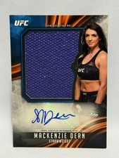 2019 Topps UFC Knockout Mackenzie Dern Jumbo Fight Mat Relic Auto 54/99