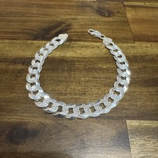 Diamond Cut Curb Bracelet