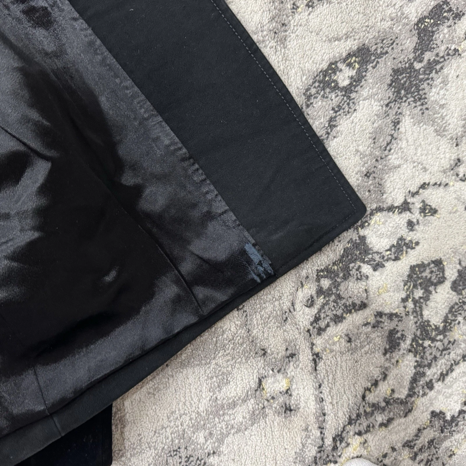 Gucci by Frida Giannini AW07 Velvet Trim Moleskin Peacoat 46R Made in Italy - product detail image 8