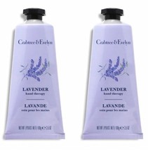 Image of 2x Crabtree & Evelyn Lavender Hand Therapy Cream 100g each Christmas Gift Idea