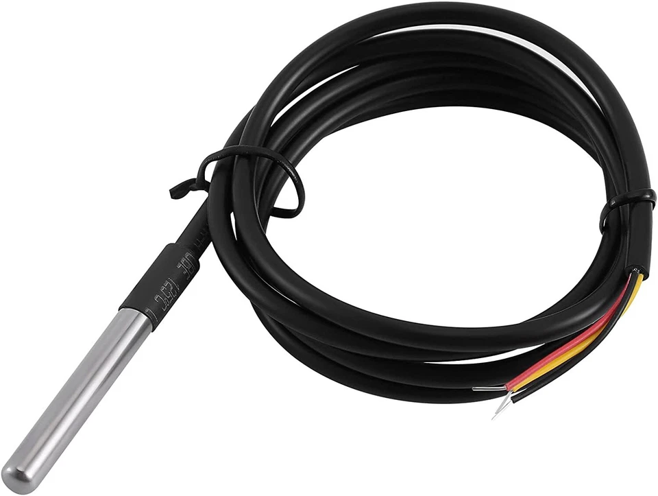 10x Temperaturfühler DS18B20 Digital Thermosensor Temperatur-sensor Wasserdicht - Bild 4 von 4