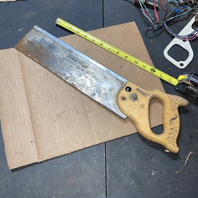 Vintage Stanley USA 14 Inch Miter Saw  Made in USA Blade Has A Lot Of Wear