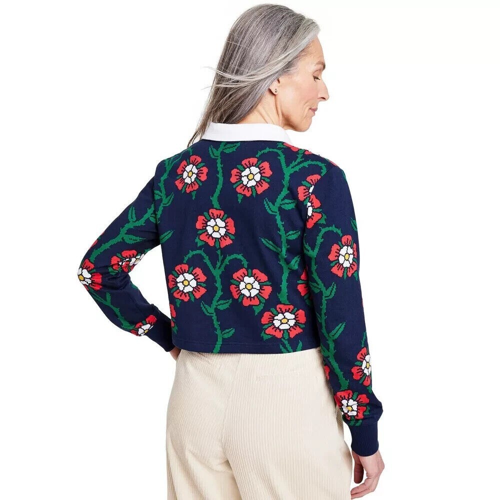 FILA Camicia da rugby con colletti nuova con etichette s out x bersaglio stampa rosa S