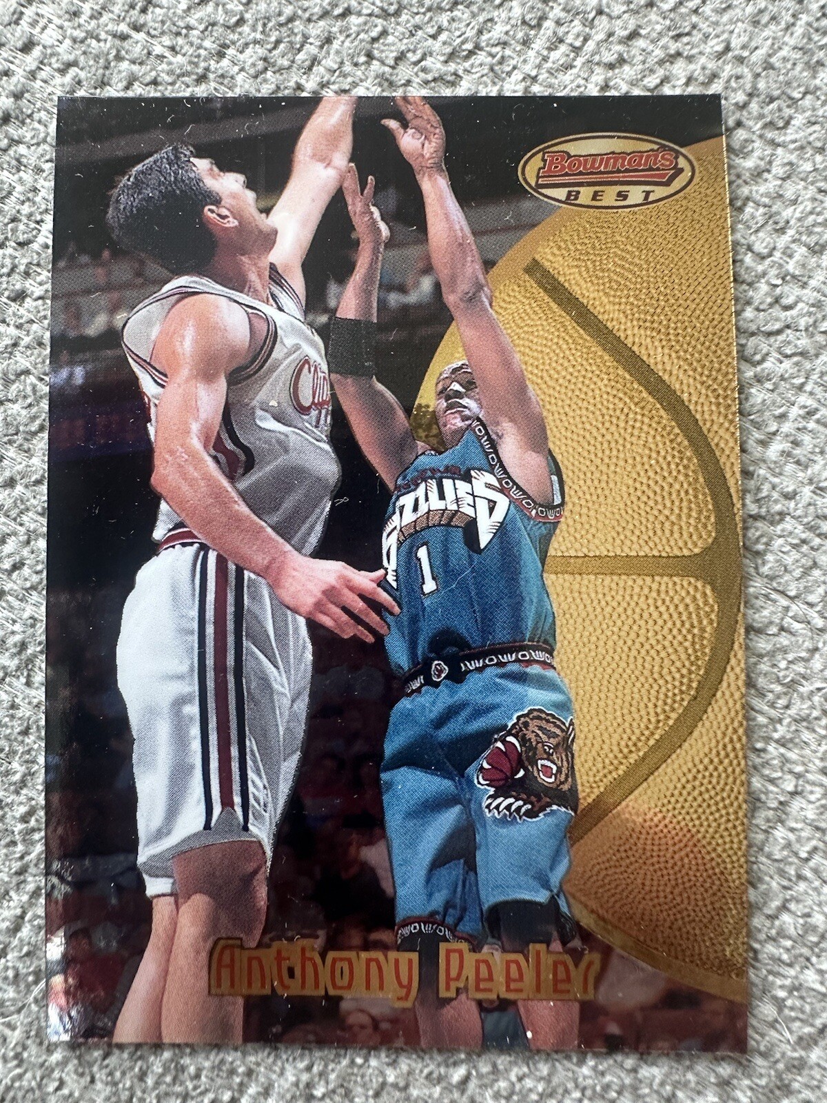 1997-98 Bowman's Best  Grizzlies Basketball Card #64 Anthony Peeler