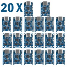 20X TP4056 5V 1A USB Type-C 18650 Lithium Battery Charging and Protection Board