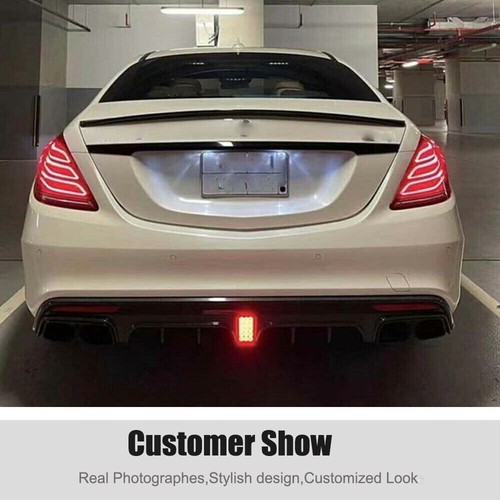 For Benz S-Class W222 S63 S65 Sedan 14-17 Carbon Fiber Rear Bumper Diffuser - Picture 13 of 14