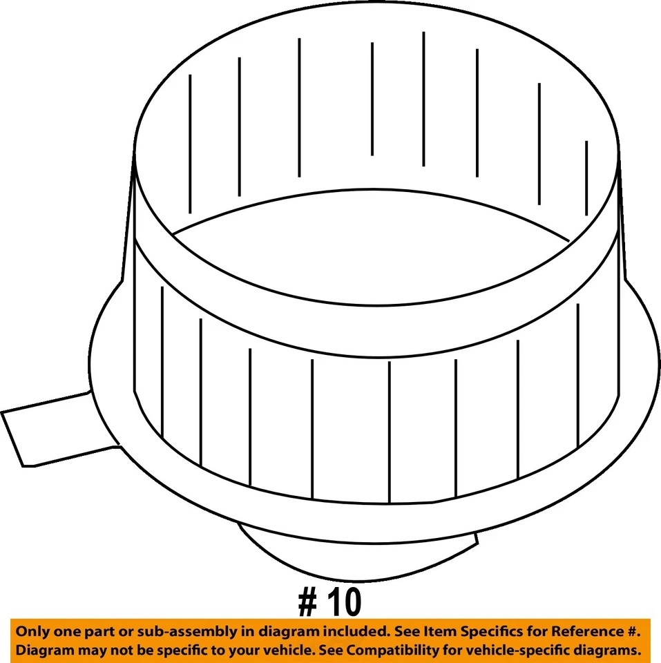 二手前暖通空调鼓风机电机适合:2010 年大众 Routan 前前 A 级 — 第 4/4 张图片