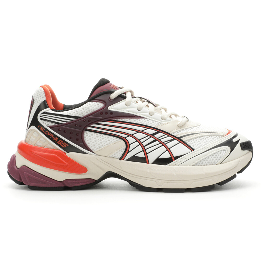 Мужские белые кроссовки Puma Velophasis Technisch на шнуровке, повседневная обувь 39093210