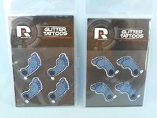 North Carolina Tar Heels GLITTER TATTOOS New in Package RICO Set of 4 packages
