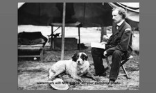 1862 General George Custer Dog PHOTO Civil War Camp, Virginia Campaign