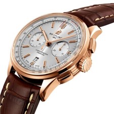 Breitling Premier B01 Chronograph Automatic Silver Dial Mens Watch RB0118371G1P2 2