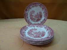 Ridgway Staffordshire Woburn rot 5 Kuchenteller 19,5 cm