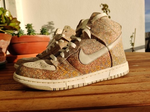 Nike Dunk High Skinny Prem Flowers UK 6 