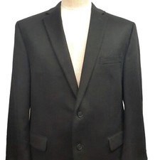 LNWOT CALVIN KLEIN Mens Blazer Sport Coat Jacket 46 R 100 Cashmere Dual Vents