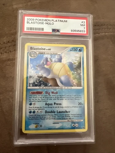 PSA 7 Blastoise Holo 2009 Pokémon Platinum #2 English
