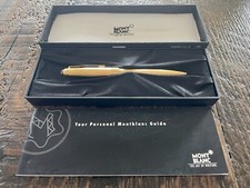 Montblanc Meisterstuck Solitaire Vermeil 925 Barley Ballpoint Pen FREE SHIPPING