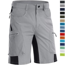 Mens MTB Cycling Shorts Mountain Biker Outdoor Hiking Quick Dry Cargo Work Pants