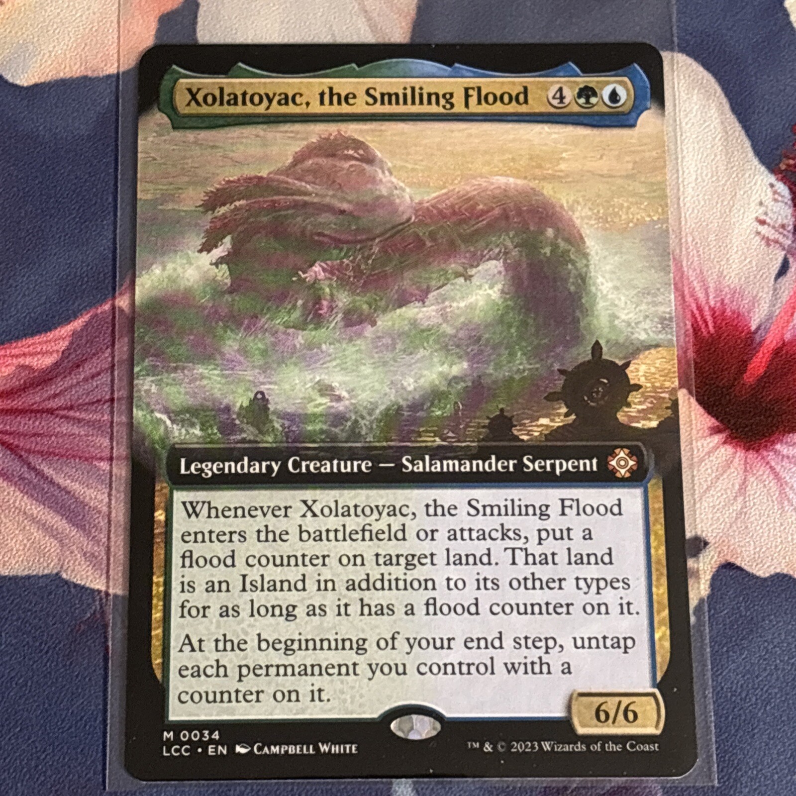 Xolatoyac Smiling Flood Extended Art Commander Lost Caverns Edition