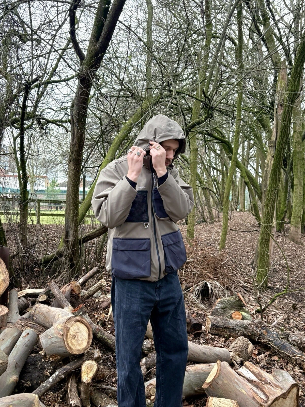 arthefact Olive Technical Parka Jacket