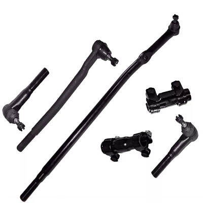 6 Unit Set Ford Econoline E150 E100 Tie Rods  Adjusting Sleeve Drag Center Link