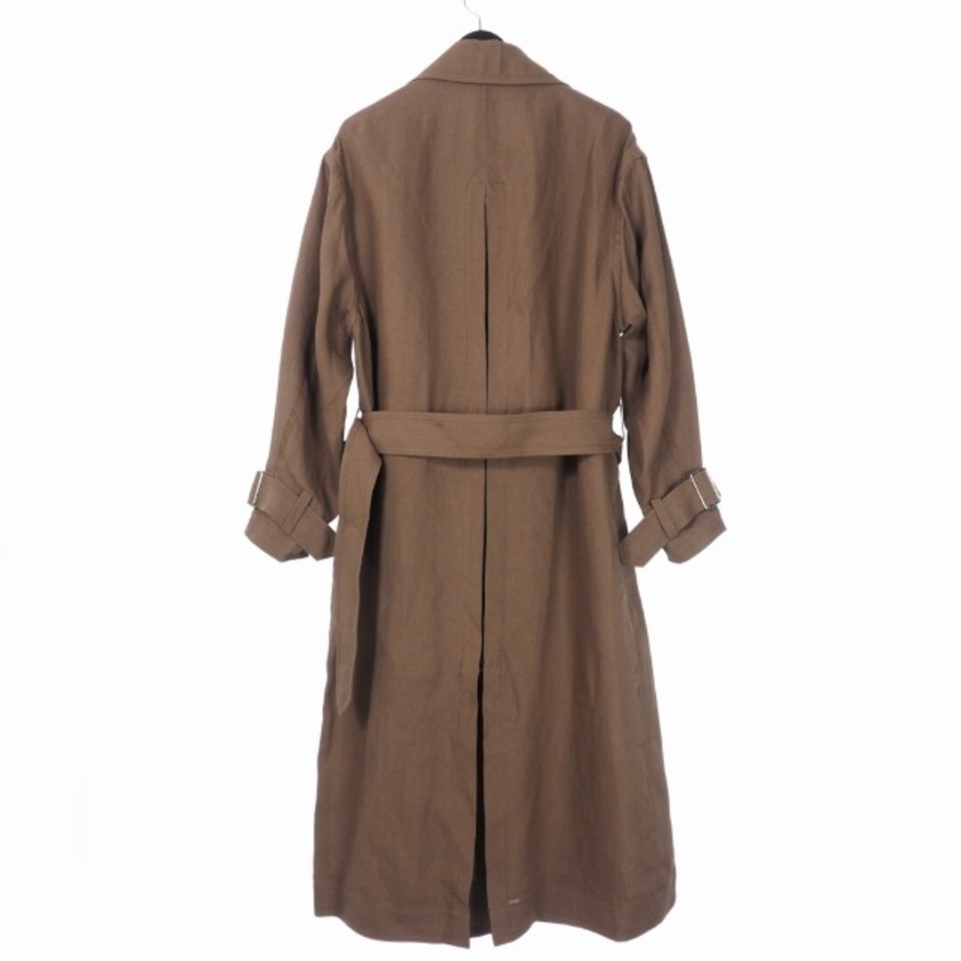 York YOKE 21SS PAPER KERSEY DOUBLE BREASTED OVERCOAT 3 BROWN York YOKE 21SS PAPER KERSEY DOUBLE BREASTED OVERCOAT 3 BROWN