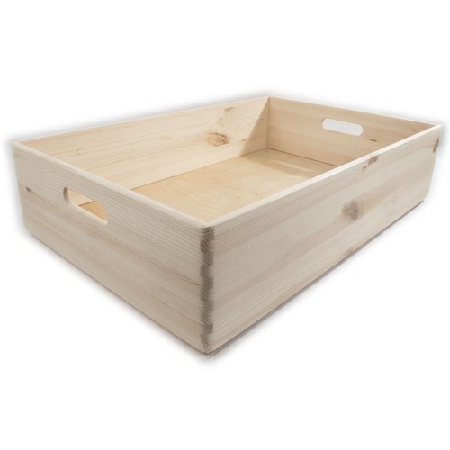 Extra Large Shallow Storage Box With Handles Open Non-lidded Crate Organiser - Picture 2 of 9