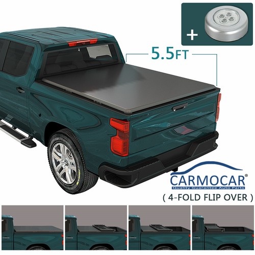 5.5FT Soft 4Fold Truck Bed Tonneau Cover For 20152020 Ford F150 W