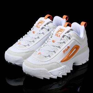 orange and white shoes