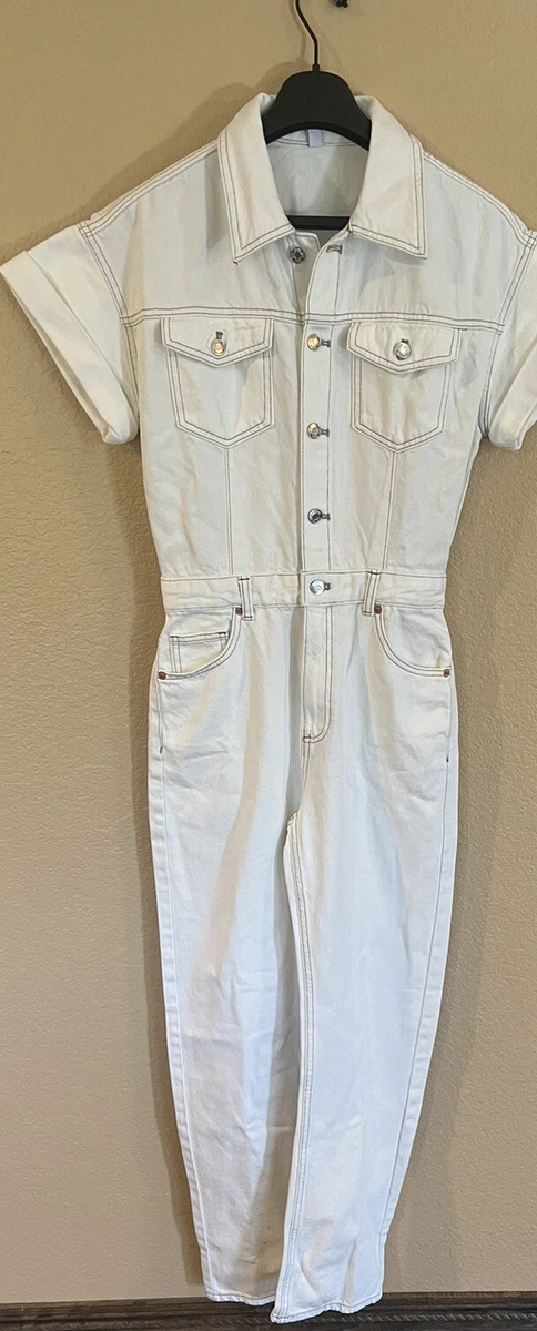 White long best sale overalls