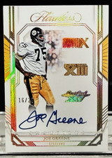 JOE GREENE-2023 Flawless HOLO-GOLD (#16/25) AUTO/AUTOGRAPH-RARE & MINT?