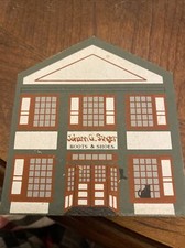 Cats Meow Shelf Sitter Series XI - 1993 Johann G. Singer Boots & Shoes Signed