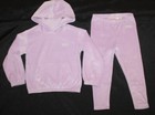 New girls JUICY COUTURE 2 pc purple velour outfit Size 2T