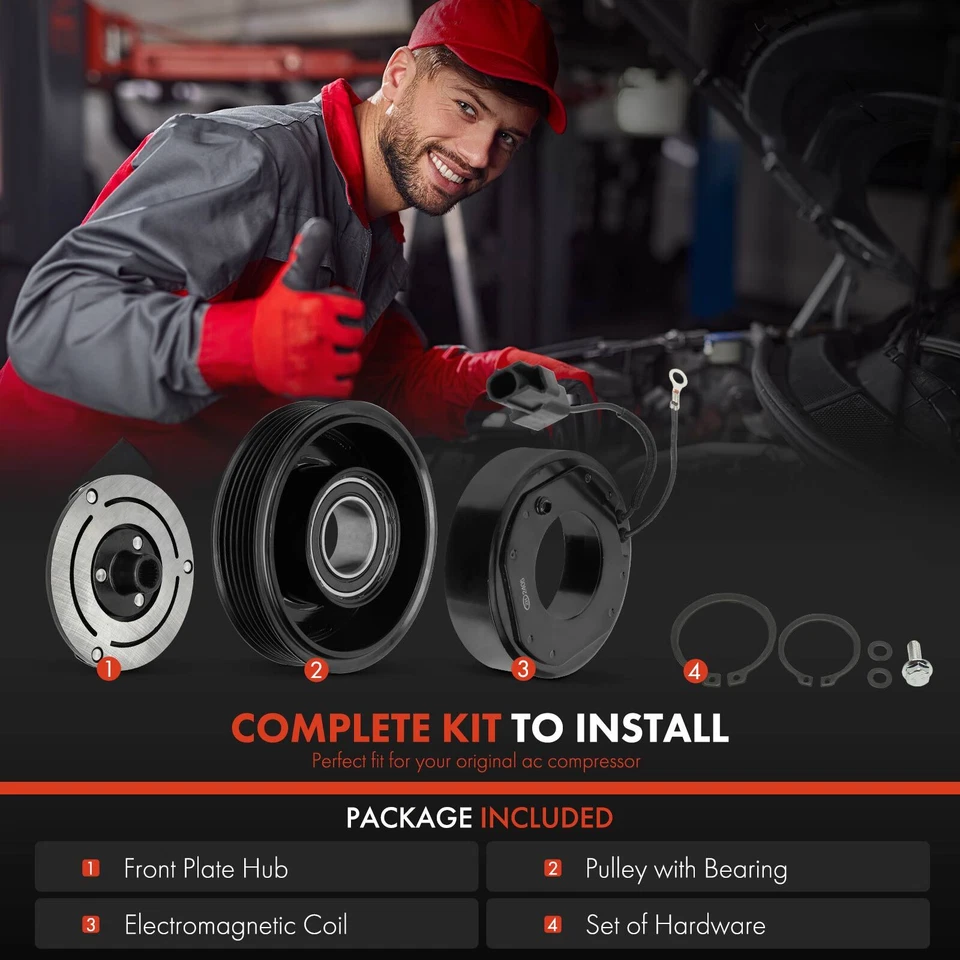 Комплект муфты компрессора переменного тока кондиционера для Mazda 3 2014-2018 3 Sport 2014-2018 CX-5 13-22 - Изображение 2 из 4