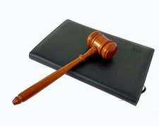 Solid Wood Judge's Gavel, Maple, 10.5" Lng, 3" Wide Head, Never Used, Gavel Only