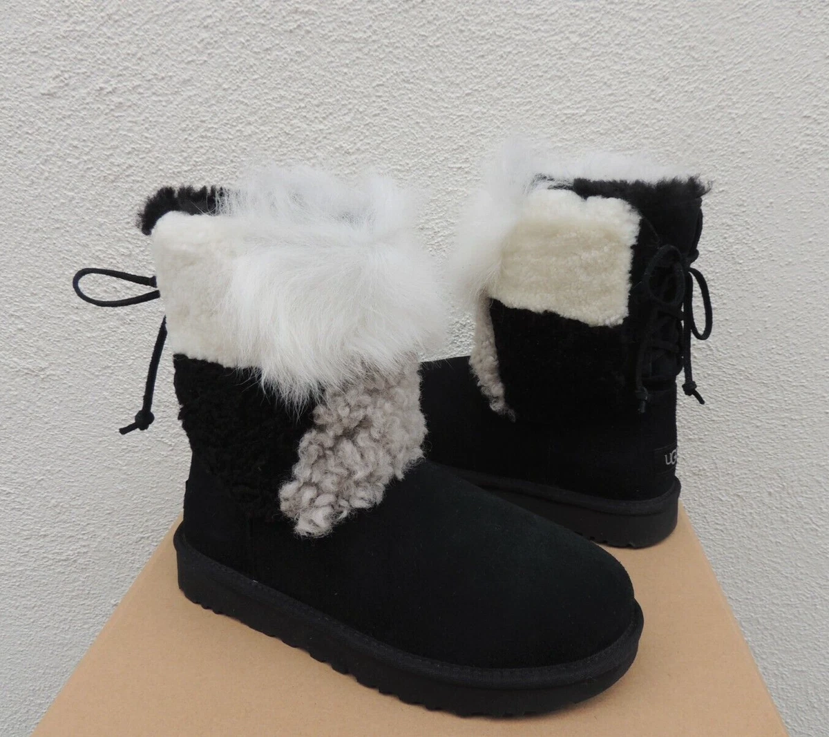 Black hotsell patchwork uggs